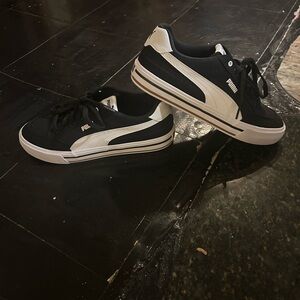 Puma Men's Classic Black and White Sneakers